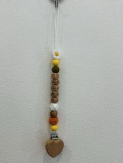 ハンドメイド ネームタグ カラフルビーズ　KAITO