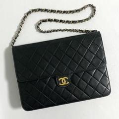 CHANEL / マトラッセ チェーンショルダーバッグ ラムスキン ブラックのサムネイル