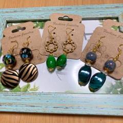 ピアス とんぼ玉 ランプワーク