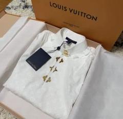 LOUIS VUITTON ホワイト フリルブラウス 1A5M07 36号 - メルカリ