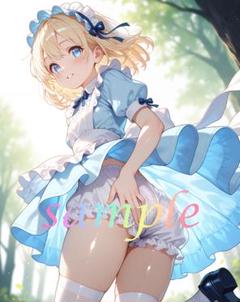 c047 美少女 かわいい イラスト 下着 コスプレ セクシー A4ポスター