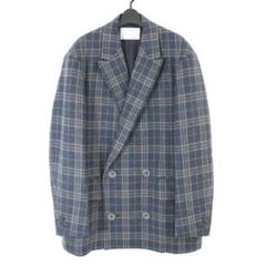 kolor カラー 21AW チェックダブルブレストオーバージャケット