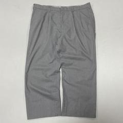 90s Vintage リネン 2タック センタープレス スラックス ワイド