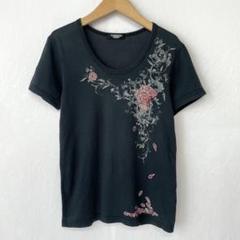 00s トルネードマート　総柄　tシャツ　未使用品　サイズL Y2K✨トルネードマート 半袖シャツ 花柄 ストレッチ archive 00s