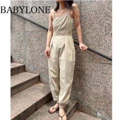 新品未使用品　BABYLONE バビロン　ストレッチ リネン オールインワン 新品未使用品 BABYLONE バビロン ストレッチ リネン