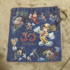 ディズニー 30周年 シール ブランケット 巾着 ディズニー 30周年 シール ブランケット 巾着