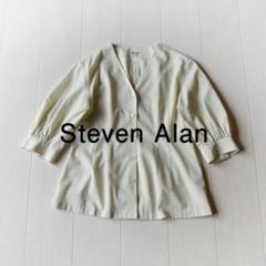 美品 スティーブンアラン 定価2万円 Vネックシャツ ブラウス V196