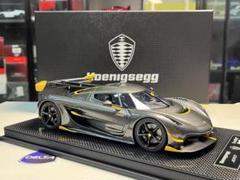 憧れの 新品 FrontiArt ケーニグセグ jesko ブラックカーボン ミニカー 自動車