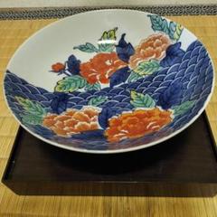 鍋島　松樹紋大皿　櫛高台 鍋島松樹紋大皿櫛高台
