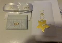 【パールのCDロゴ付】Dior★Dior Jolie Freesia カードホルダー Dior Jolie Freesia Card Holder Black Cannage Lambskin | DIOR