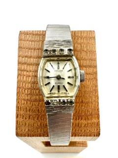 【未使用稼働品】CITIZEN レディース腕時計　手巻き　エメラルドグリン文字盤 CITIZEN シチズン 8210-S126967 水色文字盤 TSUYOSA ツヨサ