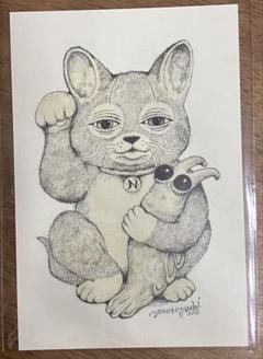 ヒグチユウコ　まねきニャンコ　にゃんこ 新品◇ヒグチュウコ 2021年 まねきニャンコ 張子 ナンバー入り