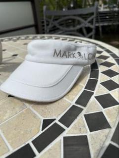 MARK LONA ホワイトバイザー 美品】MARK & LONA マークアンドロナ ホワイト サンバイザー