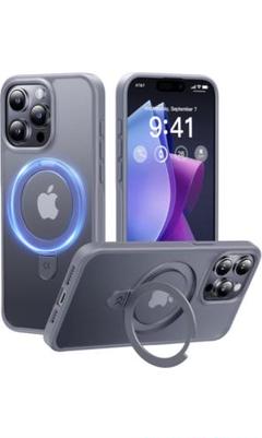 CASEKOO iPhone 15 Pro 用 ケース　グレー