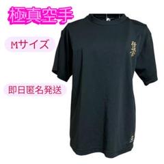 極真空手 Tシャツ 黒×ゴールド 練習着 男女兼用 中古品