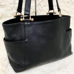 未使用級❗️ Kitamura トートバッグ クロコ型押し　黒　大容量 キタムラのバッグ 中古通販 | ブランディア
