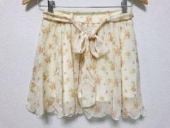花柄 キュロットスカート ミニ