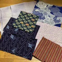 【オンライン限定商品】 【おまとめ】正絹 39×254 #62-1 ハギレ 村山大島紬 アンティーク - 生地/糸