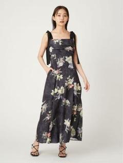 【完売品】ショルダーリボンフラワーワンピース FRAY I.D