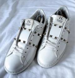 VALENTINO ヴァレンティノ スタッズ スニーカー 白 26cm (41)