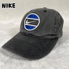 90s NIKE ナイキ キャップ グレー 刺繍ロゴ スウォッシュ Swosh