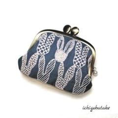 碁石口金 がま口ポーチ ミナペルホネンハンドメイド pomppia