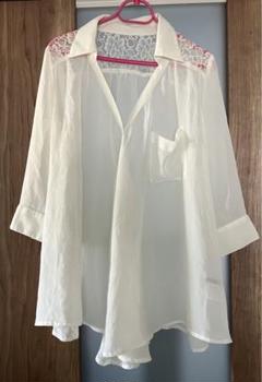イング　シフォンシャツ　シアーブラウス
