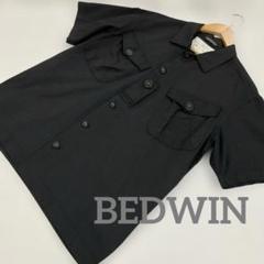 BEDWIN メンズ　半袖シャツ　ブラック　XL ＃1587