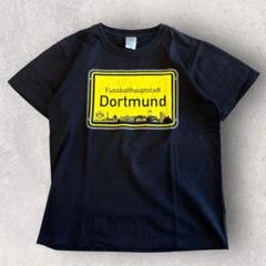 DORTMUND ドルトムント Tシャツ 古着 サッカー ブンデスリーガ S 黒