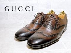 GUCCI グッチ ウィングチップ ドレスシューズ 革靴 2025年最新】GUCCI シューズ型：ウィングチップ メンズ ドレス