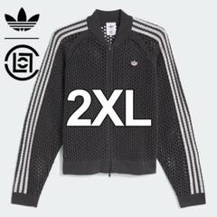 美品 adidas CLOT シースルートラックトップ Mサイズ 希少ブラック 美品 adidas CLOT シースルートラックトップ Mサイズ 希少