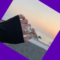 322☆即日発送☆美品⭐︎ゴールド パール ゴージャス リング☆指輪