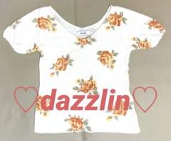 カットソー 半袖 F dazzlin 花柄 サマーニット