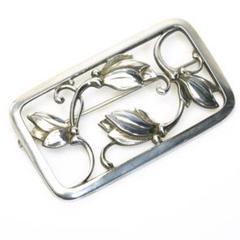 ジョージジェンセン 295 ブローチ フラワー   2 ジョージジェンセン 295 ブローチ フラワー GEORG JENSEN 2