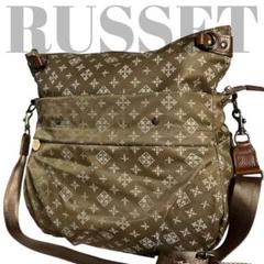 【美品】ラシット　russet トートバッグ　2way ハンドバッグ　総柄173