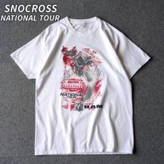古着 ACS スノークロス 半袖 Tシャツ ホワイト イベントTee L