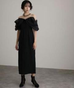 POURVOUS atlo オフショルダーストレートドレス 677231538 オフショルダーストレートドレス｜PourVous