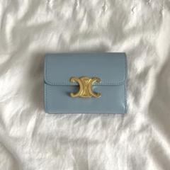 CELINE セリーヌ コインケース付き三つ折り財布 カリフォルニアブルー m55933230003_1.jpg?1724580932