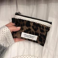 GIUNON スタージップミニポーチ　レオパード