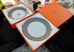 【再入荷】 HERMES エルメス フィルダルジャン ディナー&デザートプレート 2 食器