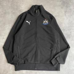 プーマ ニューカッスル ジップ スウェット サッカー 古着 黒 L 13719