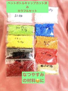【⭐️即日、匿名発送⭐️】ペットボトルキャップカット済み　カラフル8色