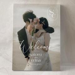 小顔補正などレタッチ無料 結婚式 ウェルカムボード パネル ウェルカムスペース