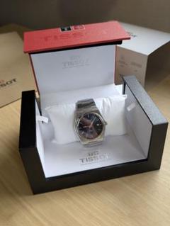 美品！TISSOT PRX 40mm クォーツ　T137410A　ブルー文字盤のサムネイル