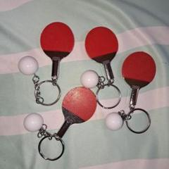 スポーツ 卓球 ラケット ボール キーホルダー まとめ売り