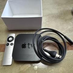 おねさげ、Apple TV 本体 + リモコン + 電源ケーブル + 箱