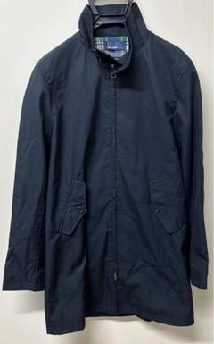 超美品 FRED PERRY ステンカラーコート S ネイビー