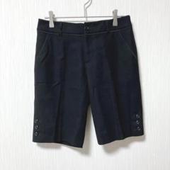 エニィスィス【S】ハーフパンツ ボトムス ブラック 膝上 シンプル 綺麗め