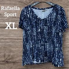 Rafaella Sport XL ネイビー Vネック Tシャツ