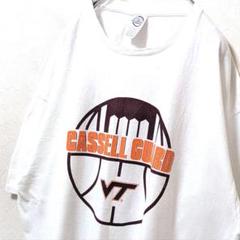デルタ キャセルガードVT デカロゴ Tシャツ ホワイト 白 XL 古着